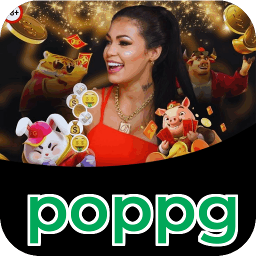 Catálogo slots poppg mostrando top jogos Gates Olympus Sweet Bonanza Fortune Tiger Big Bass volatilidade RTP
