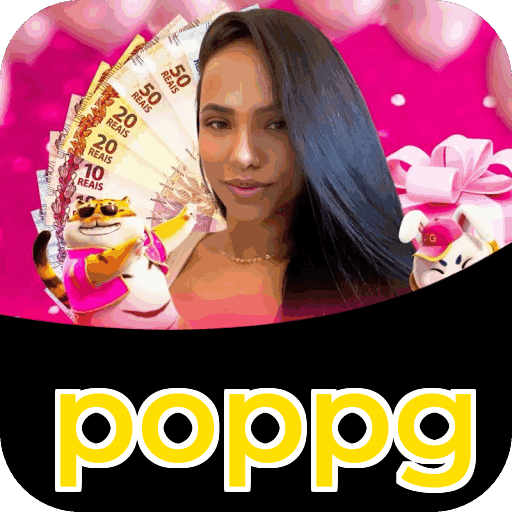 Interface do aplicativo poppg mostrando jogos disponíveis no iOS e Android