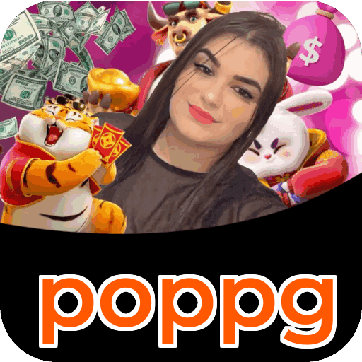 Passo a passo visual mostrando processo de download e instalação do aplicativo poppg